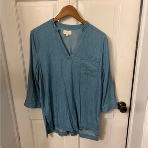 Mudpie Denim Tunic. Size medium. Soft denim. Loved this shirt, no longer fits